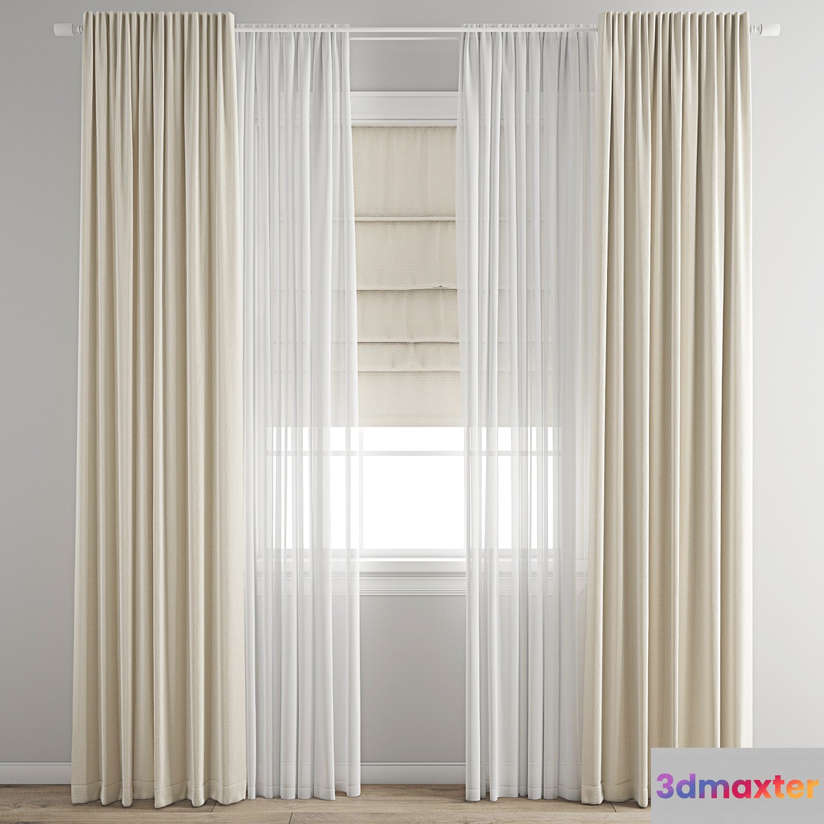 Curtain 755 3D Max