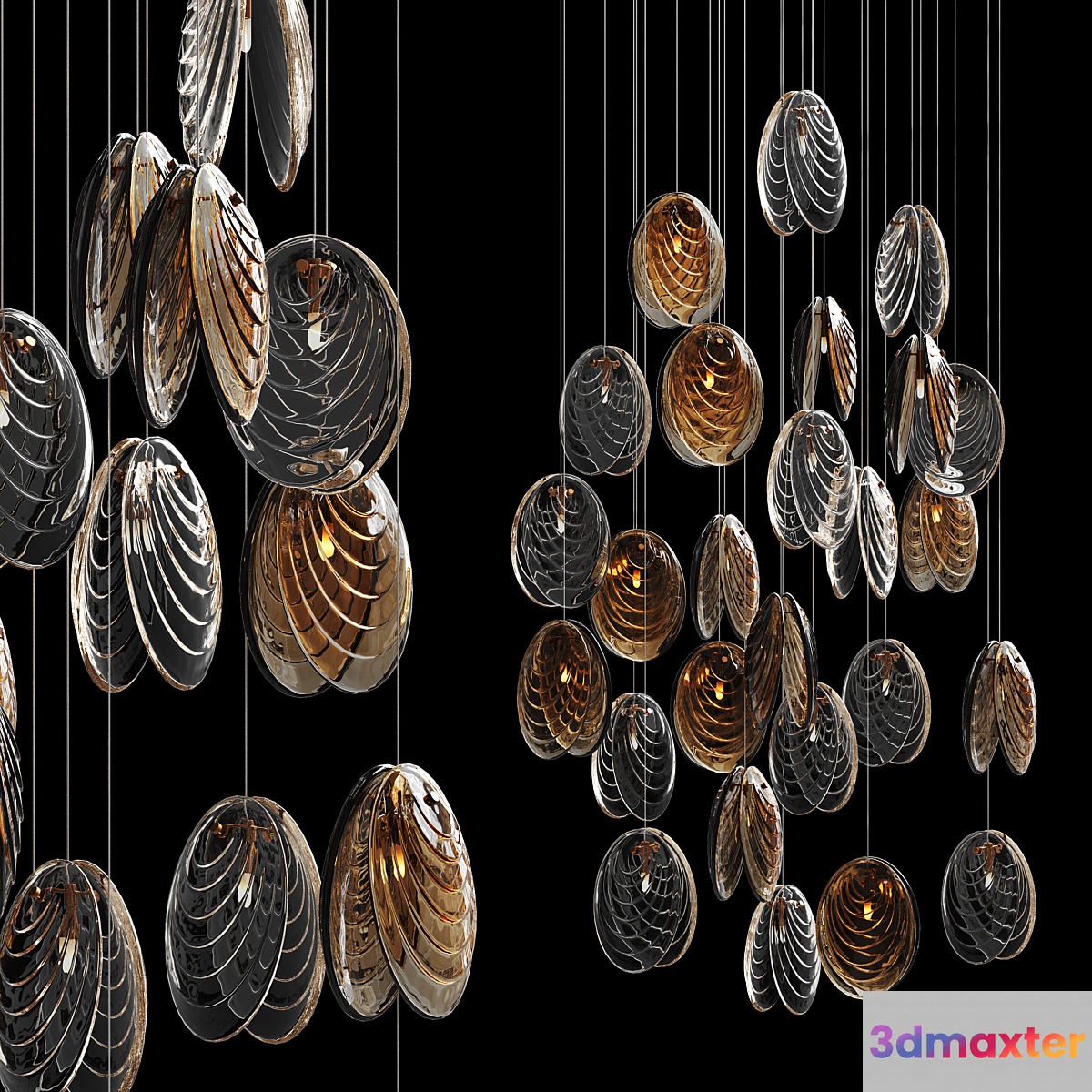 Chandelier MUSSELS2 by BOMMA