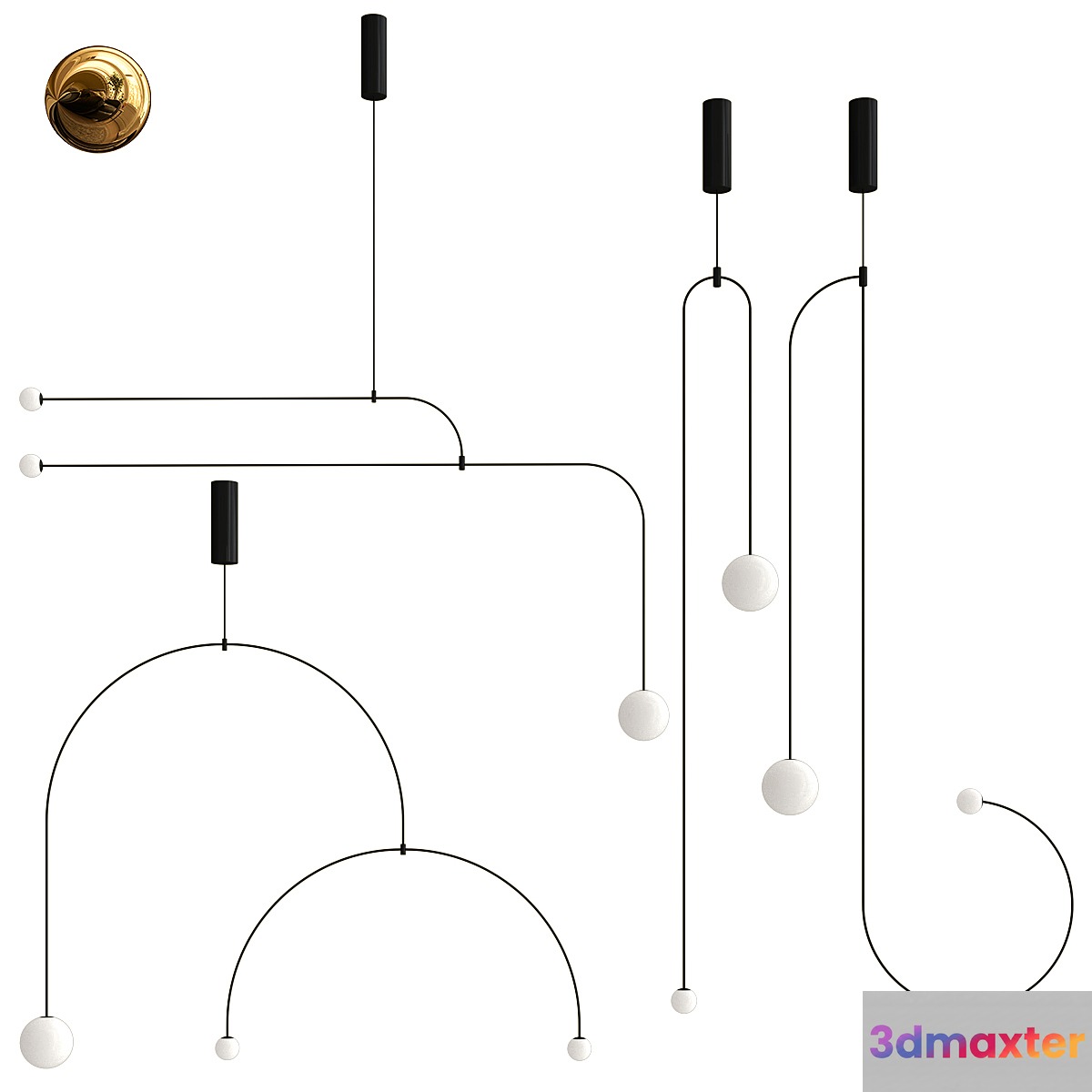 Lamptron LINES collection 3D Max