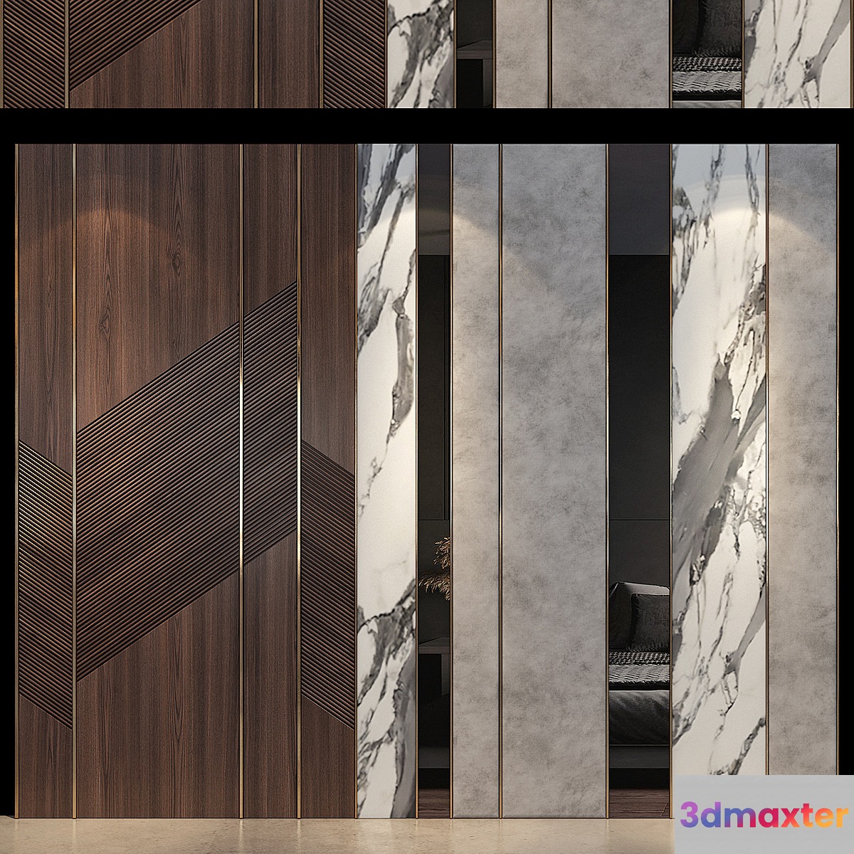 wall panels | set 171 - No.2 3D Max