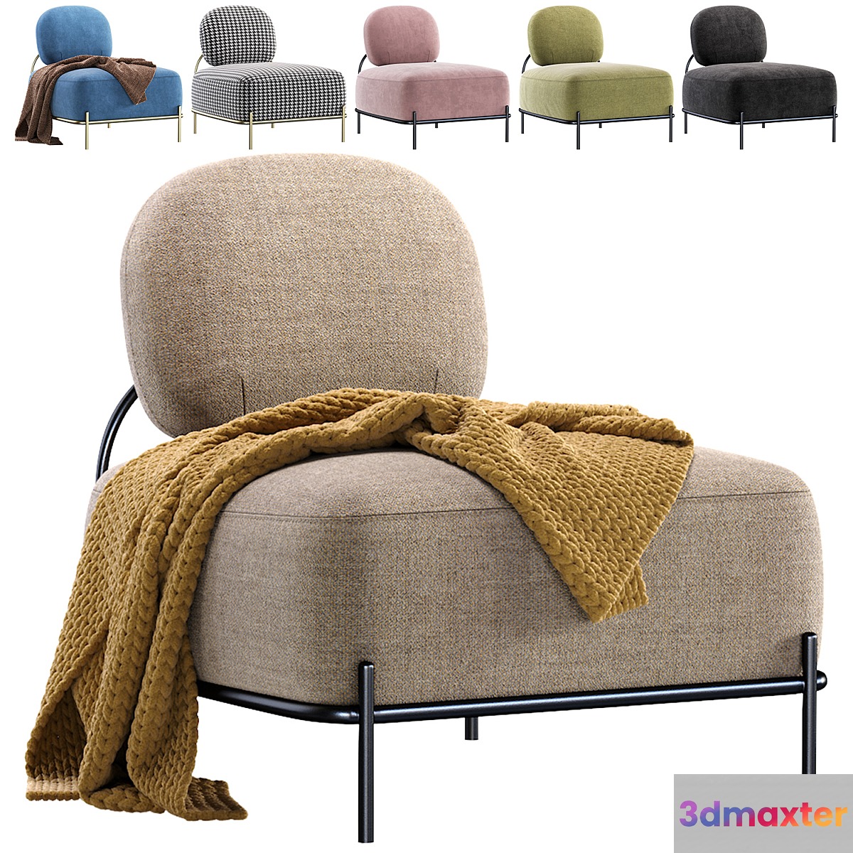 Armchair Gawaii by inmyroom.ru_Кресло Hawaii 3D Max