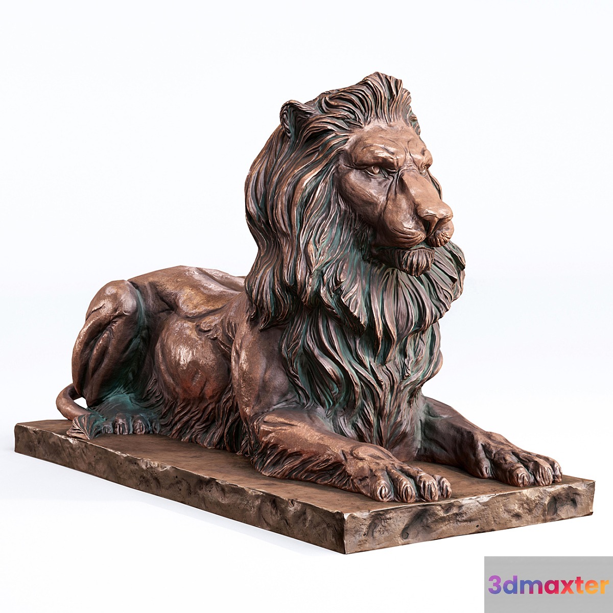 Lion Sculpture - No.2 3D Max