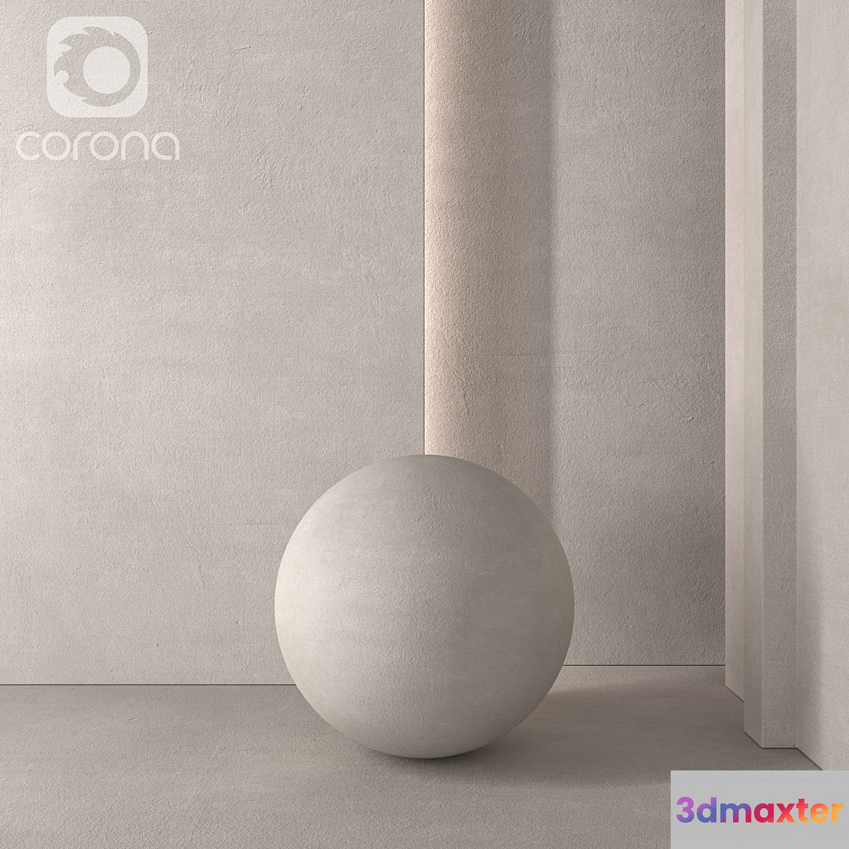 Beige plaster 3D Max