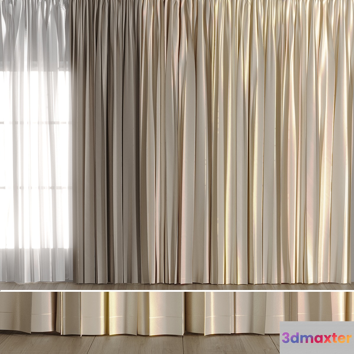 Curtain 3D Max