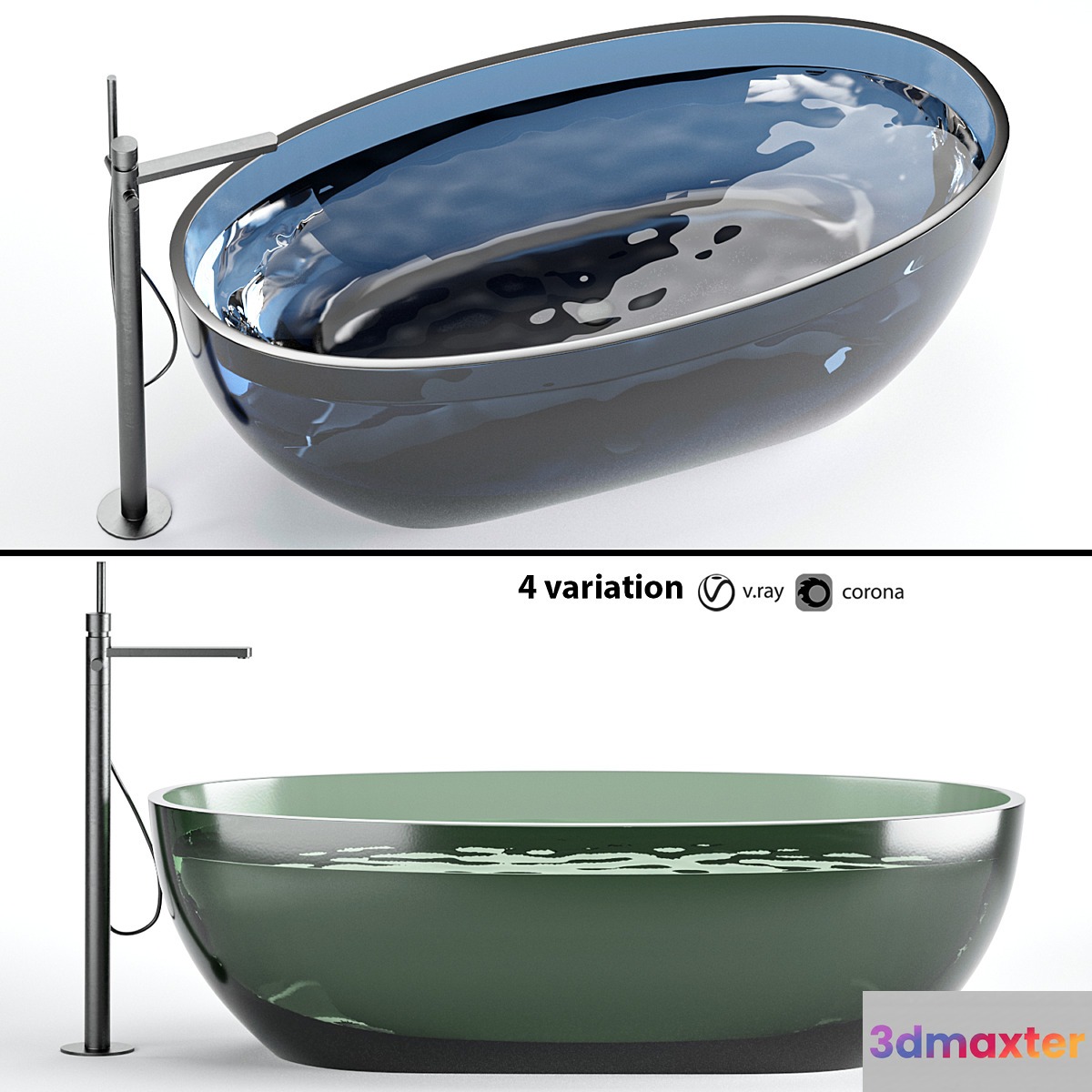 antonio lupi reflex glass bathtub