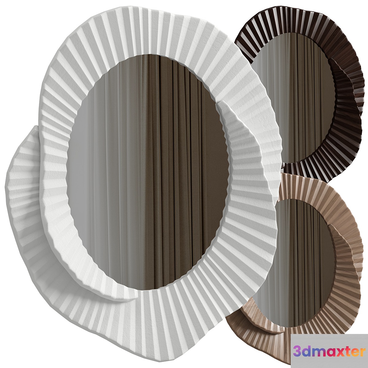 Issey mirror with 3 materials
