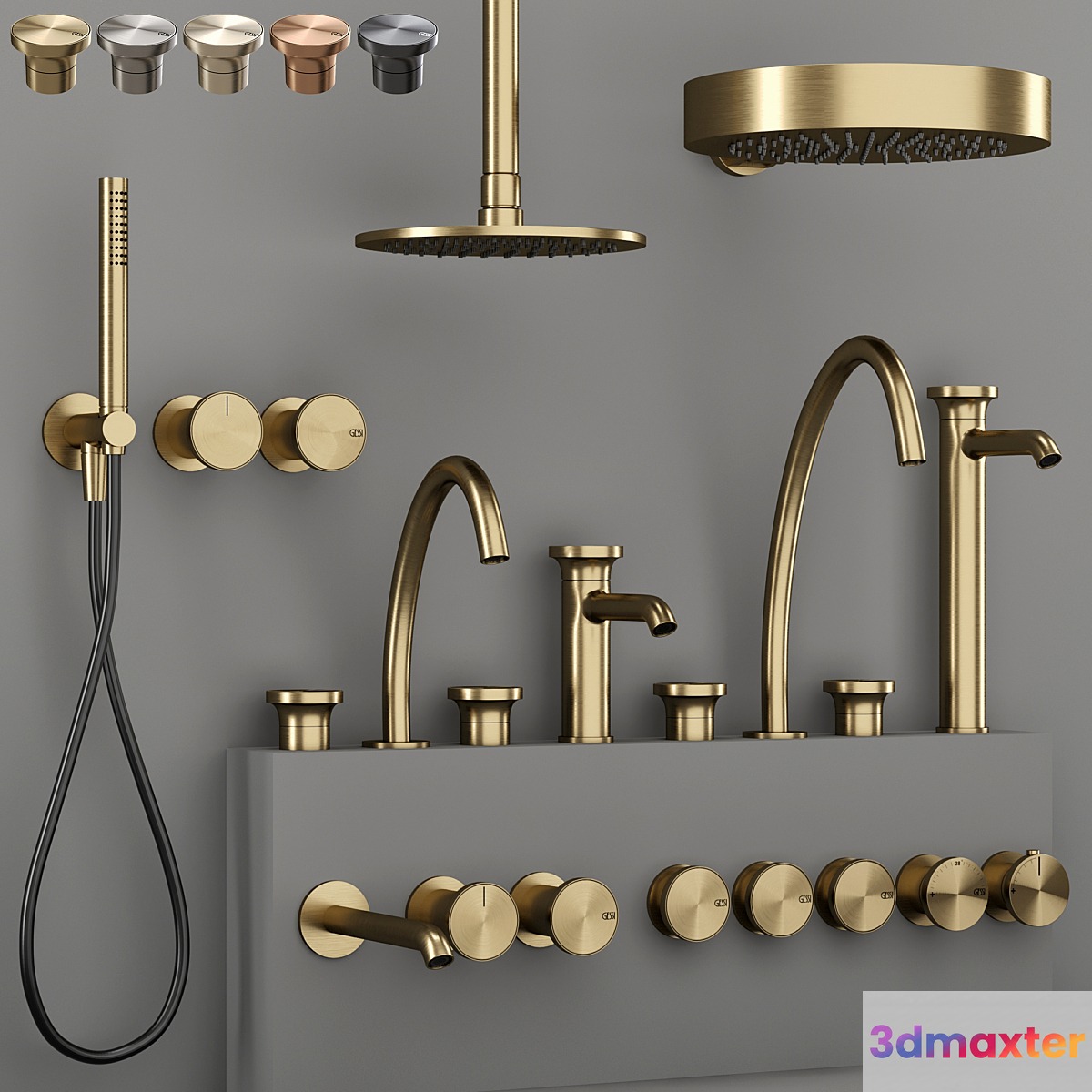 GESSI ORIGINI Bathroom faucet set 1 3D Max