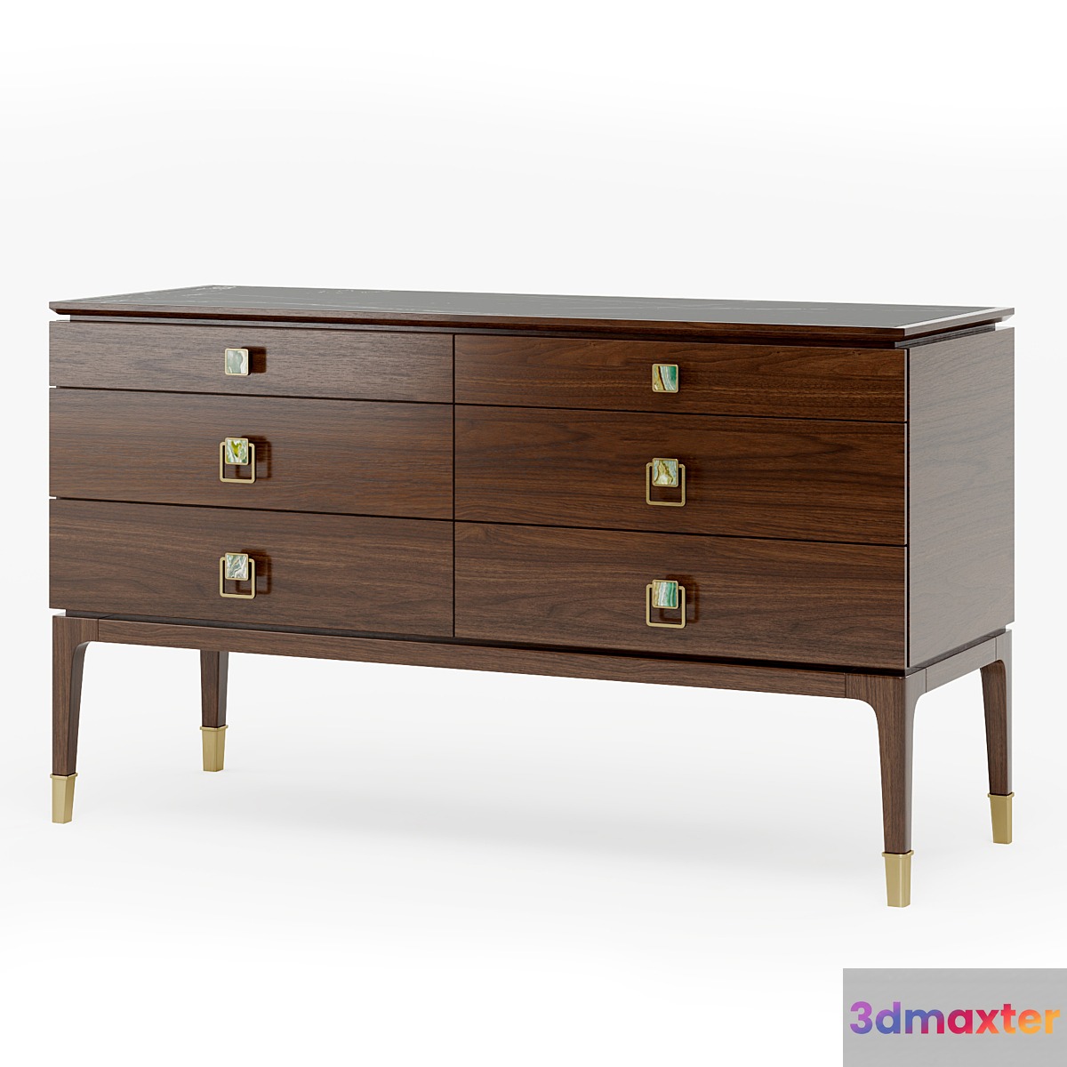 Galimberti Nino NARA CHEST OF 6 DRAWERS cod. Nar 07G 3D Max