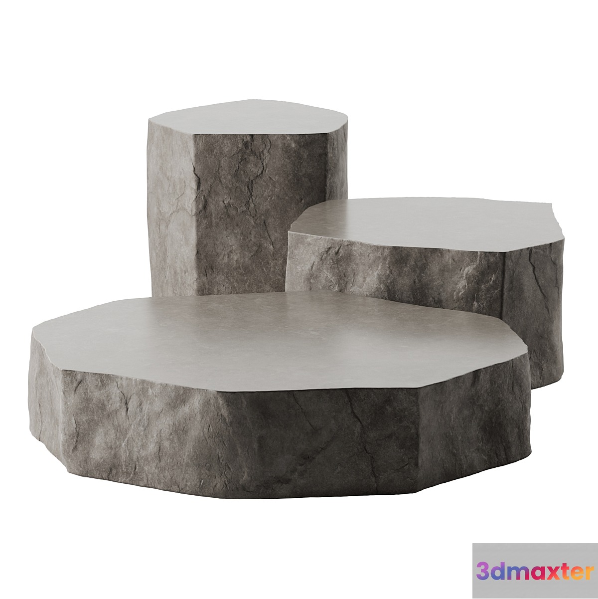 Stone slab coffee tables