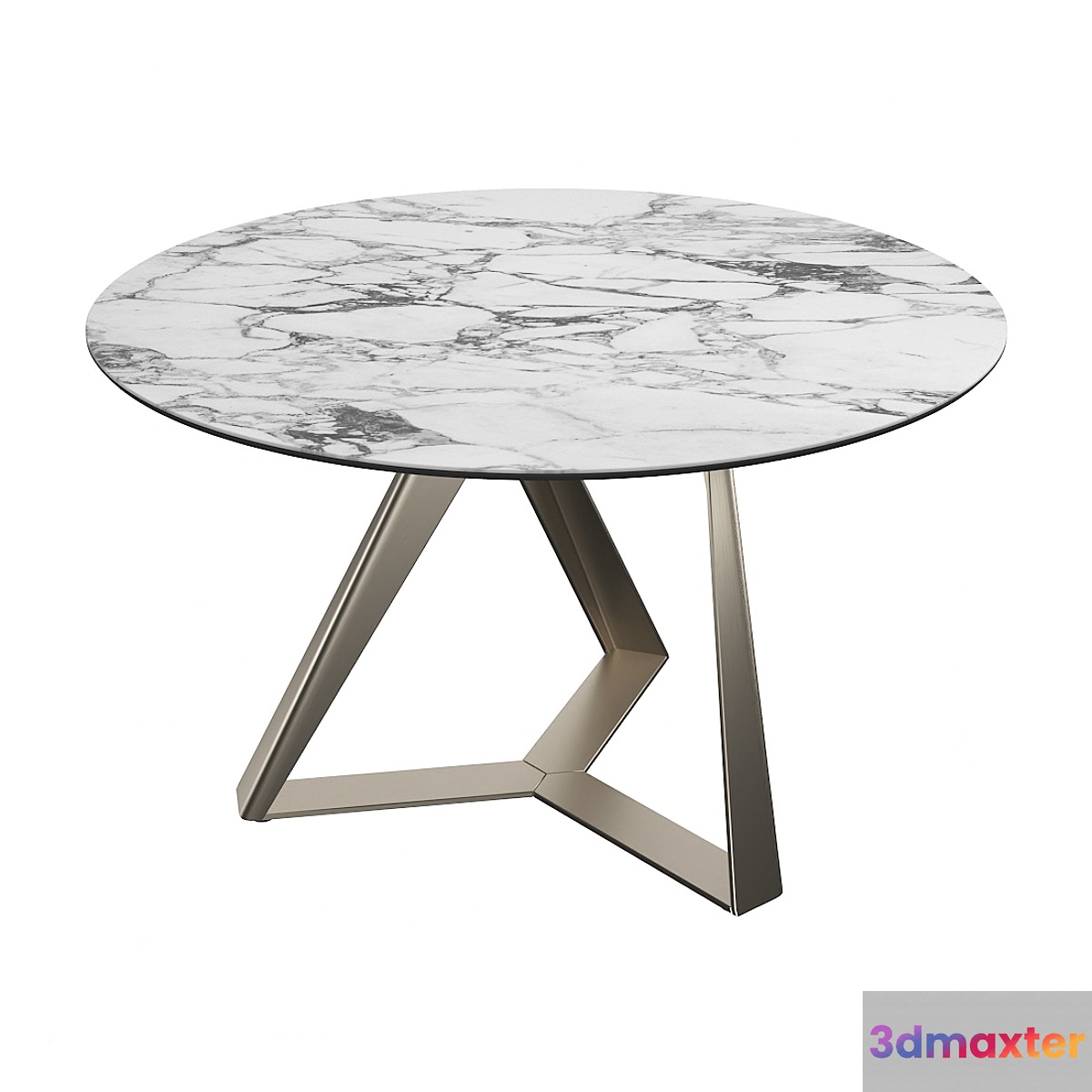 Italian round table Millennium Round 3D Max