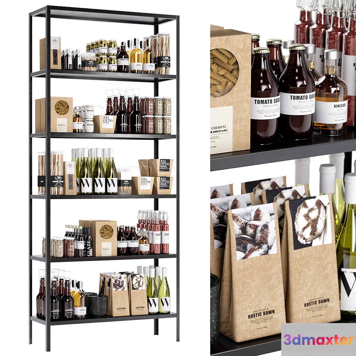 kitchen decor set 13 3D Max
