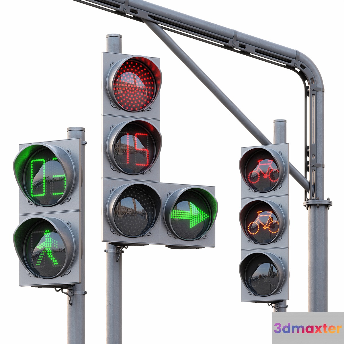 AVE Traffic Lights Set (Animated)