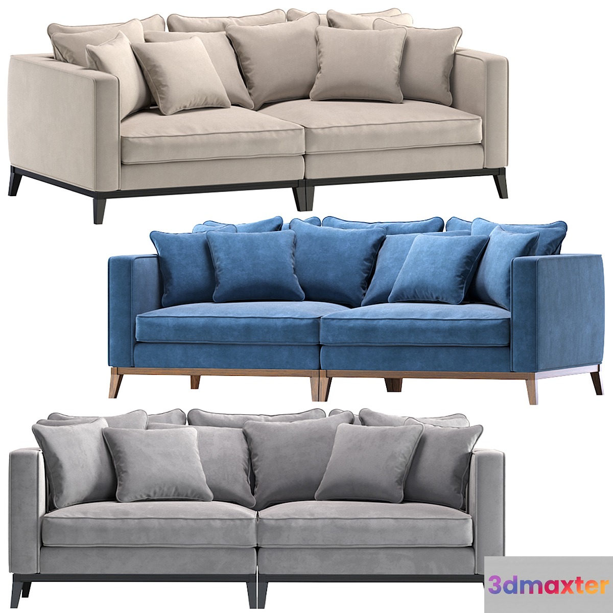 Sofa SALT LAKE by Cazarina Interiors_Диван СОЛТ ЛЕЙК 3D Max