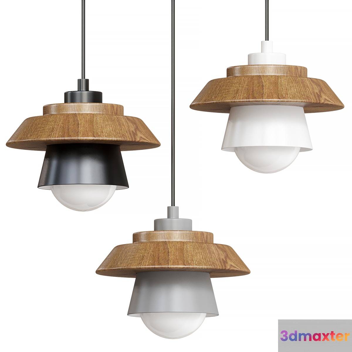 NORDIC WOOD HANGING PENDANT CEILING LIGHT - No.2