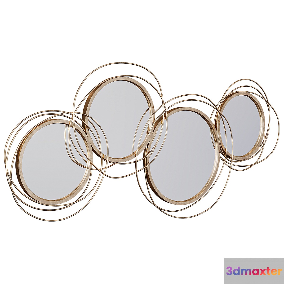 Wall Mirror Modern Luxury Large Gold Round Wall Mirror - No.2