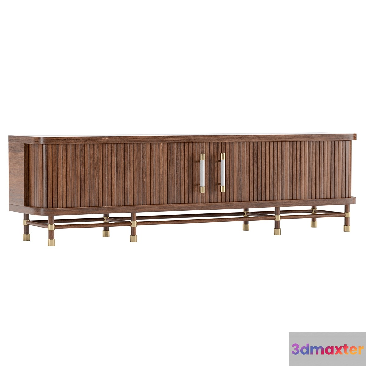 Deluxe Tamboured Media Cabinet 3D Max