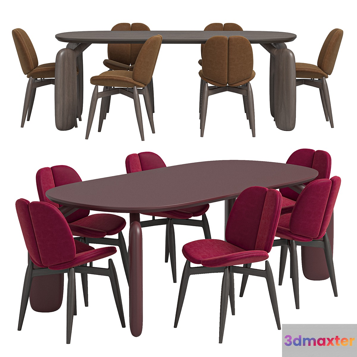 PULP Chair And PULP DINING TABLE 3D Max