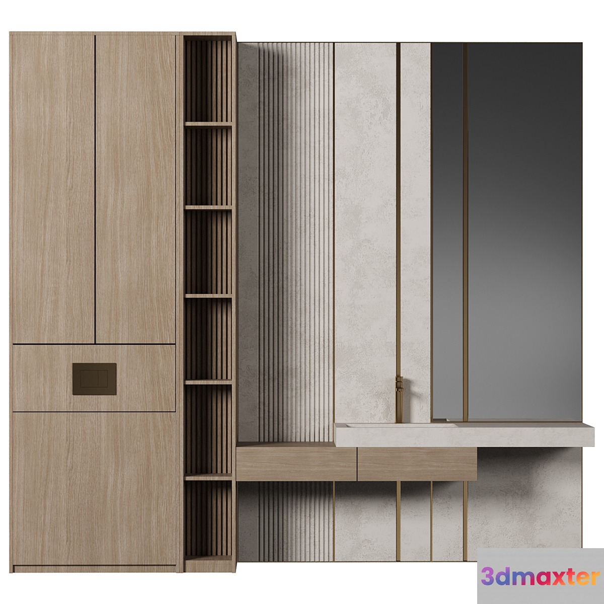 Bathroom Furniture 016 3D Max