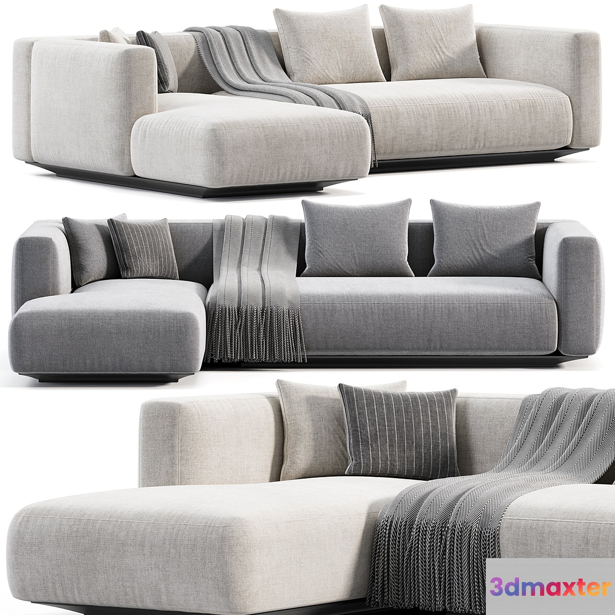 Flexform Grandemare Chaise Longue Sofa - No.2