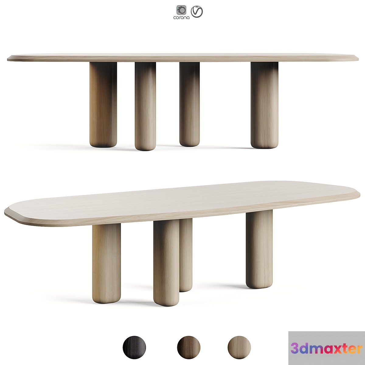 Collection Particulière ROUGH Dining Table 3D Max