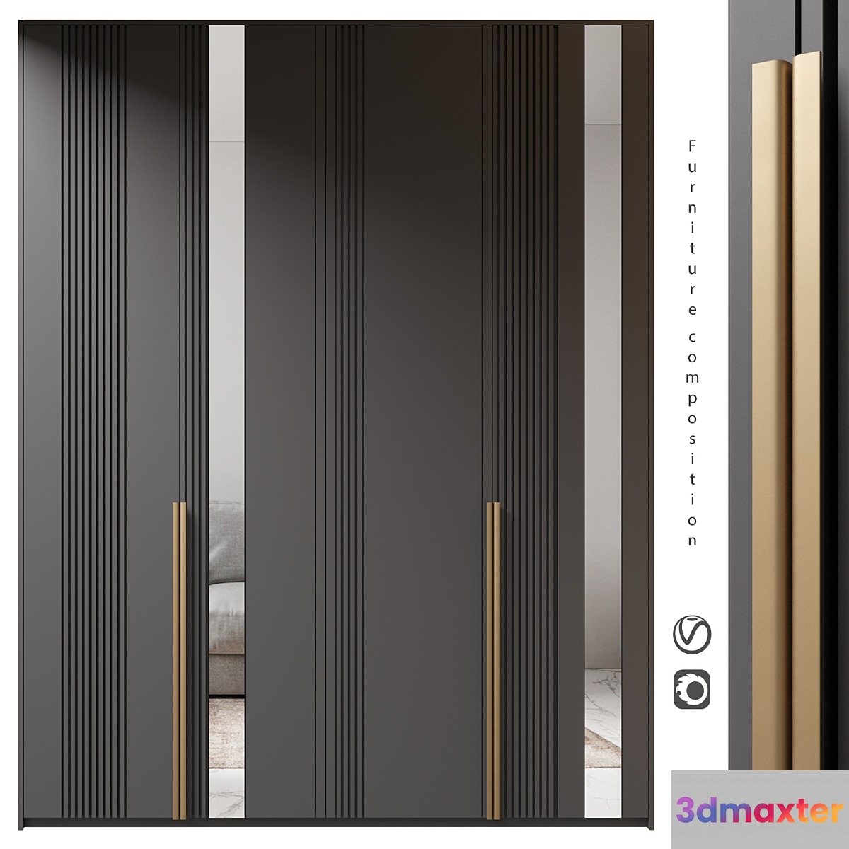 Furniture composition | 404 3D Max