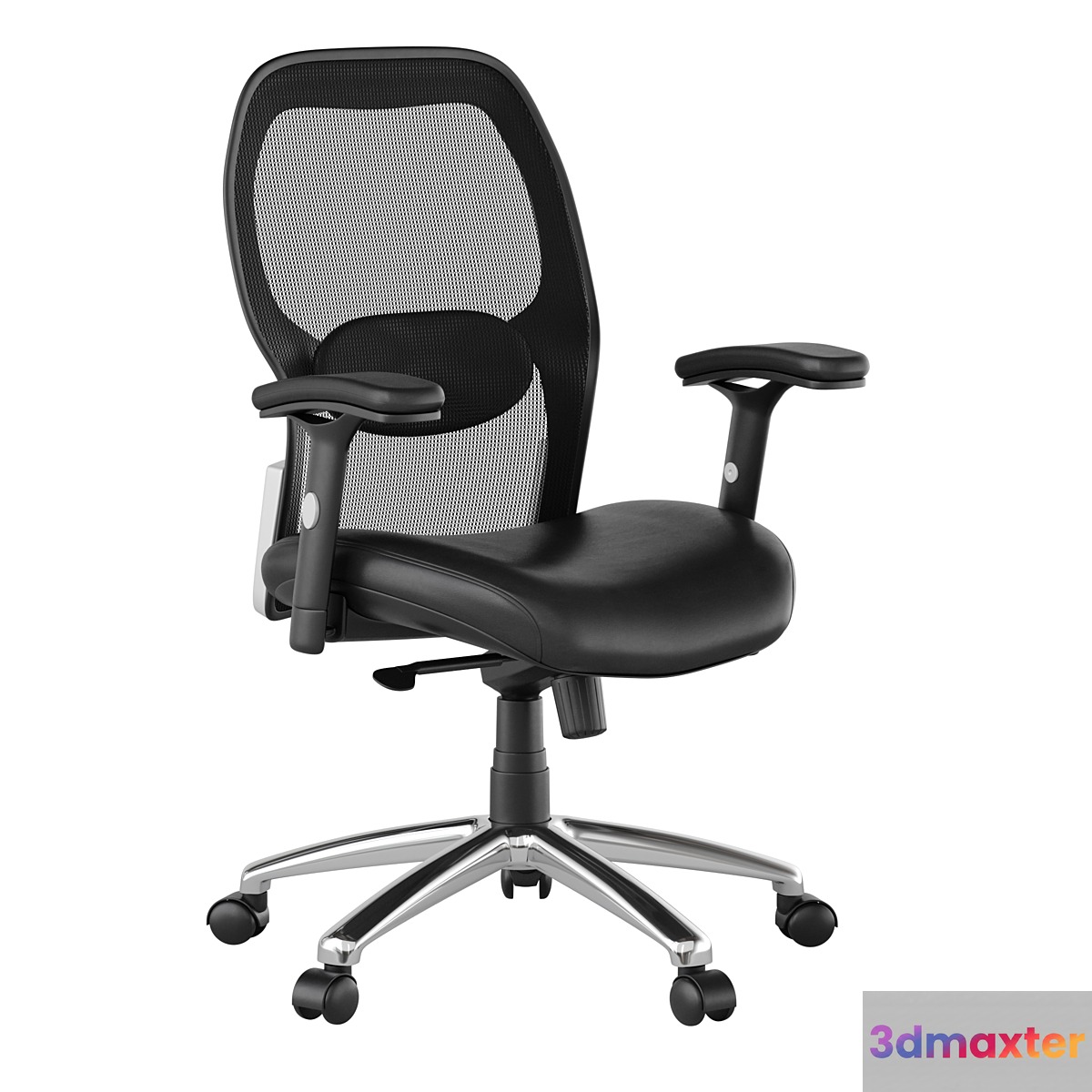 Office swivel chair with soft-leather seat - No.2