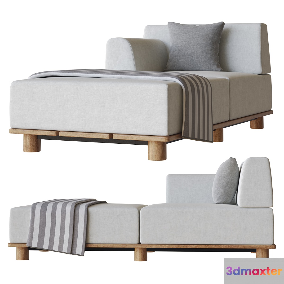 sunbed palco by kristalia 3D Max