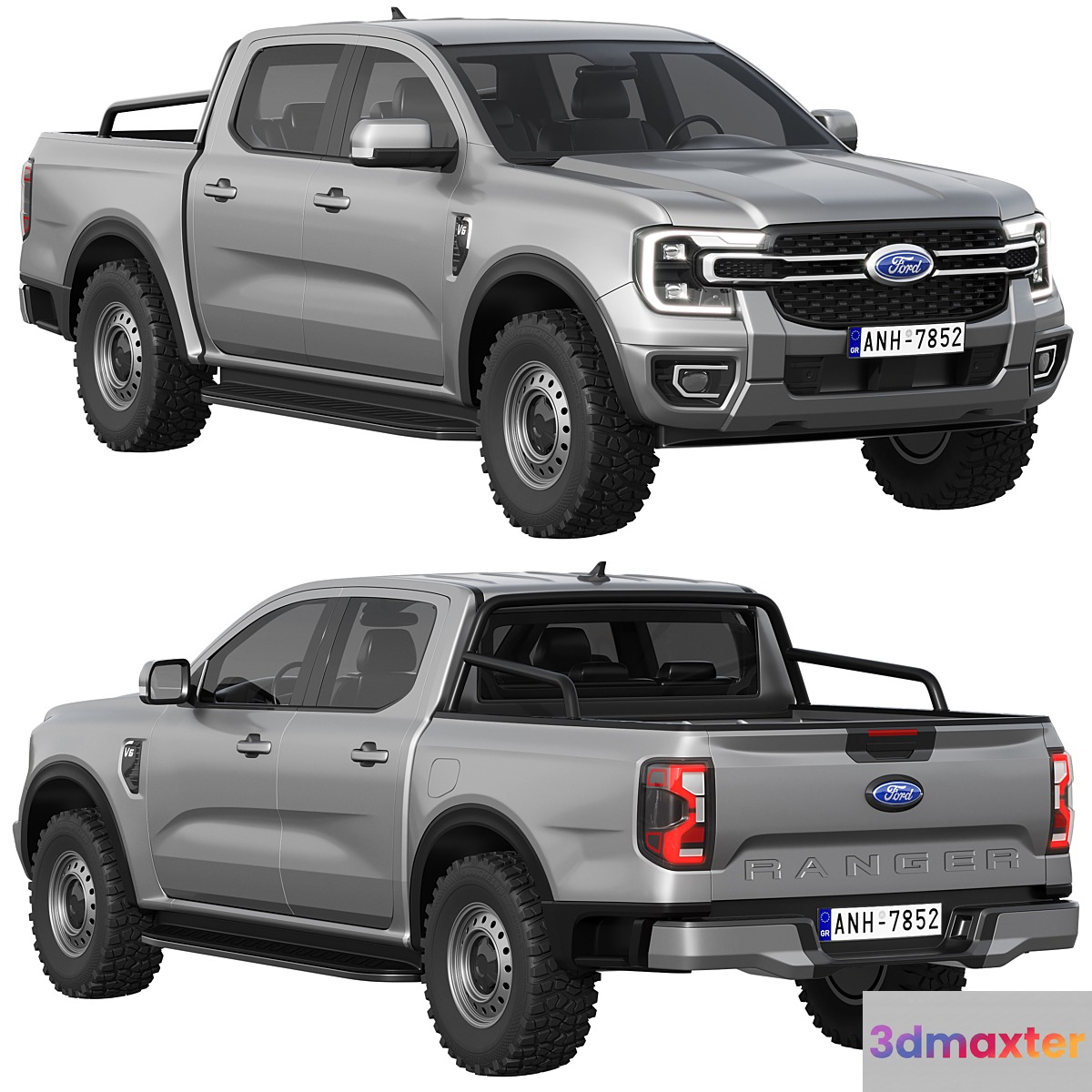 Ford Ranger XLT 2023 3D Max