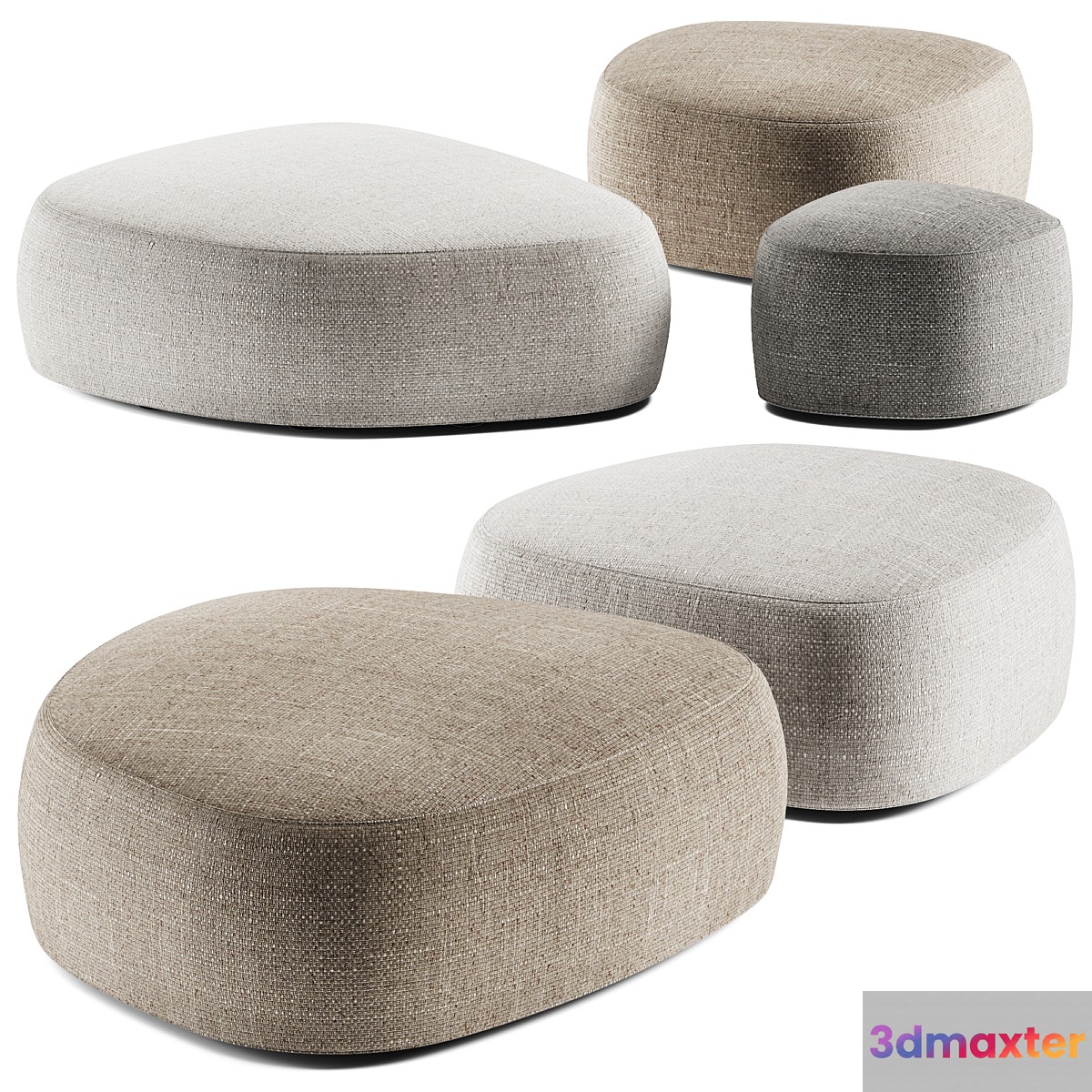 Flou PIERRE Garden Poufs