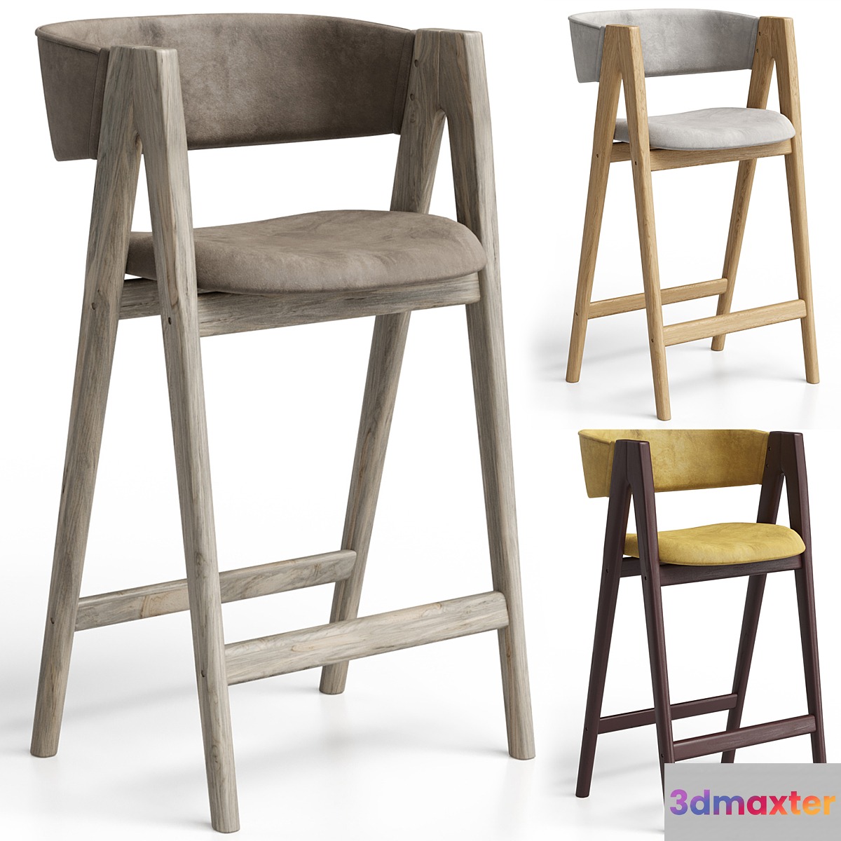 Bar stool PYCH by Montly 3D Max