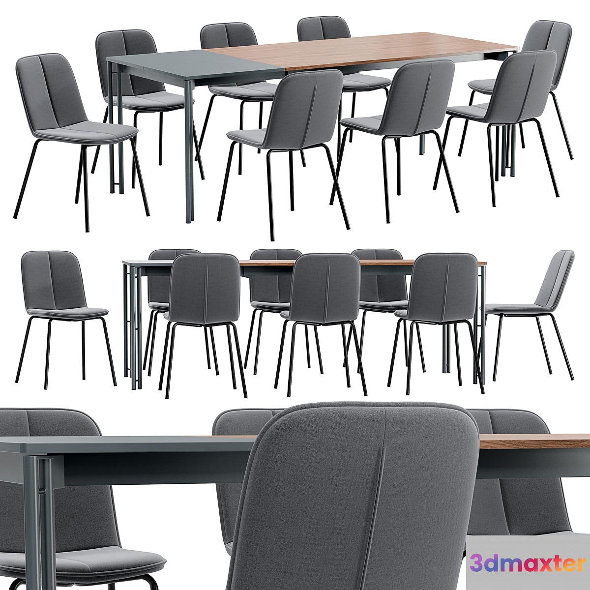 Adrian Dining Chair and Mahon Table - No.2 3D Max