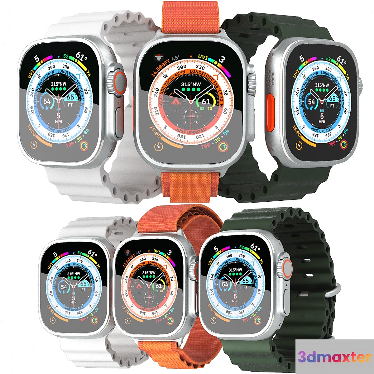 apple watch Series 8 3D Max