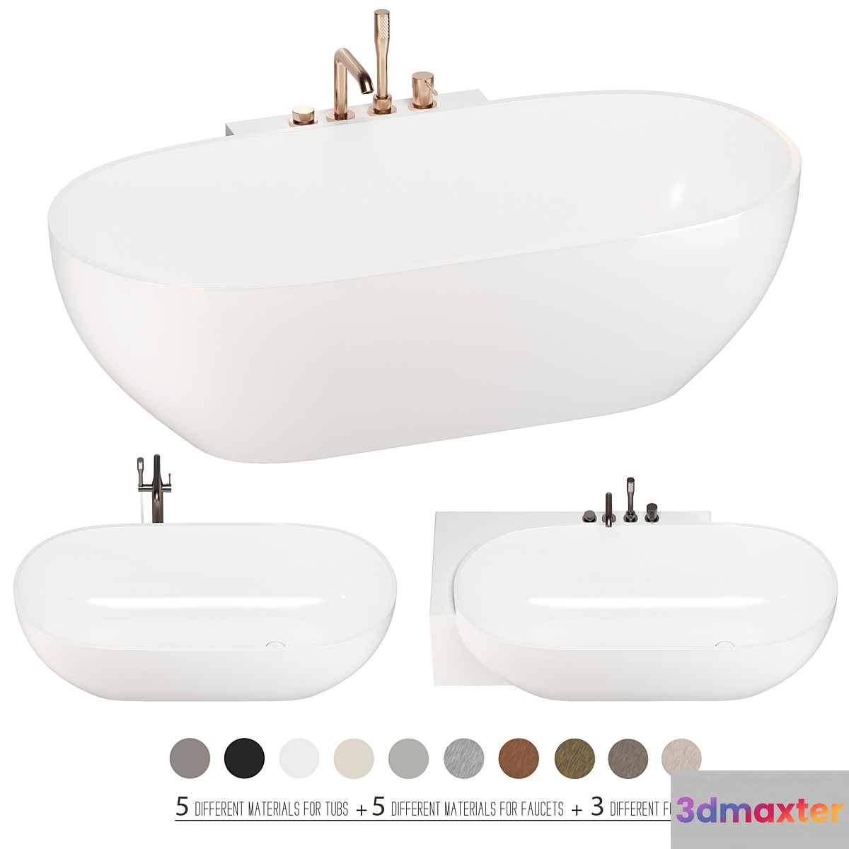 REXA HOLE bathtubs set 01