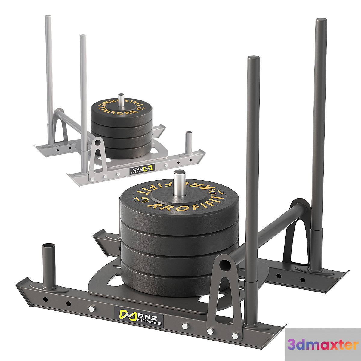 DHZ functional training sled 3D Max