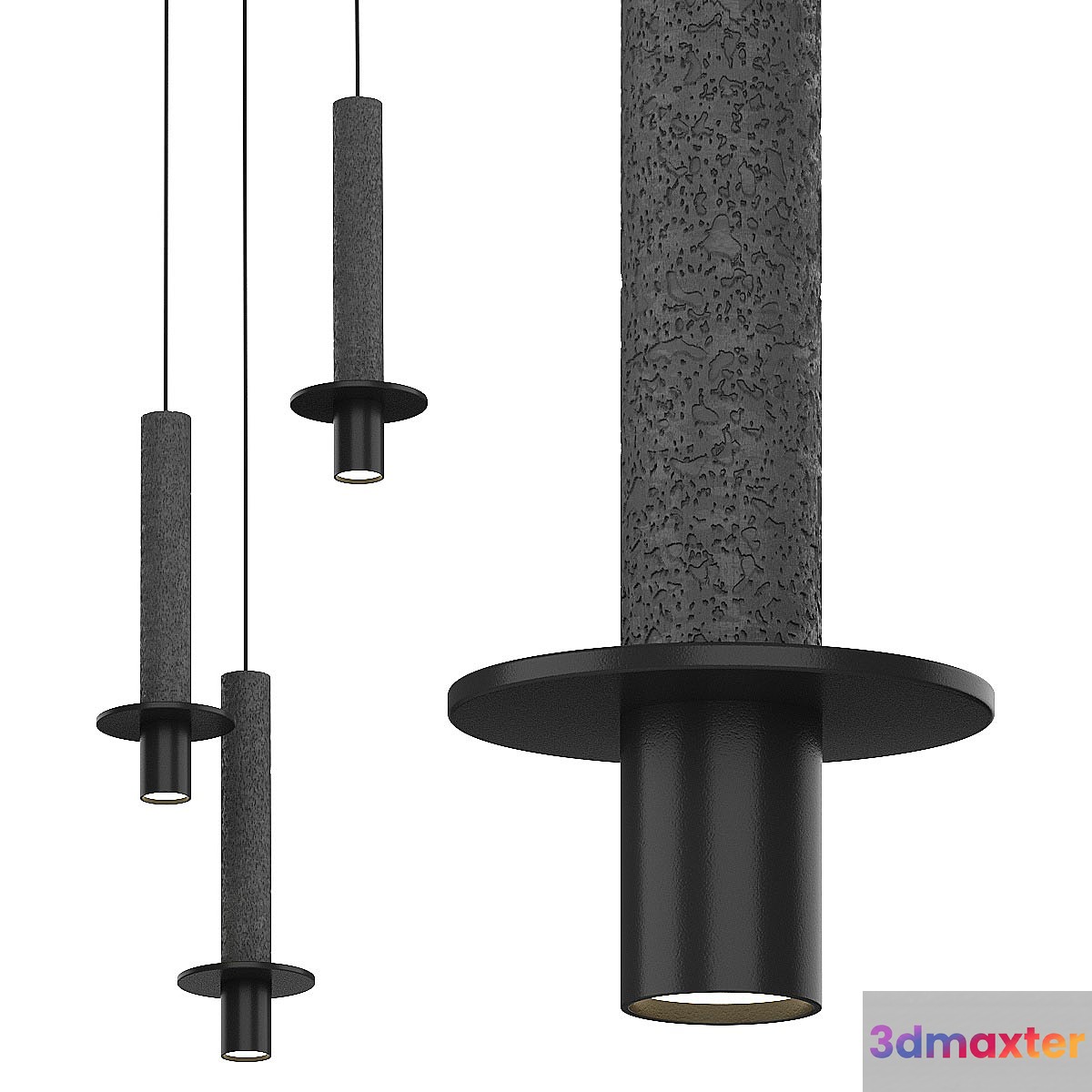 Pendant lamp METABLACK by Romatti - No.2 3D Max