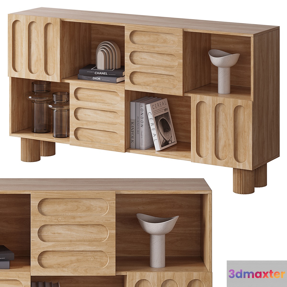 55 Bookcase Cannelo by La Redoute 3D Max