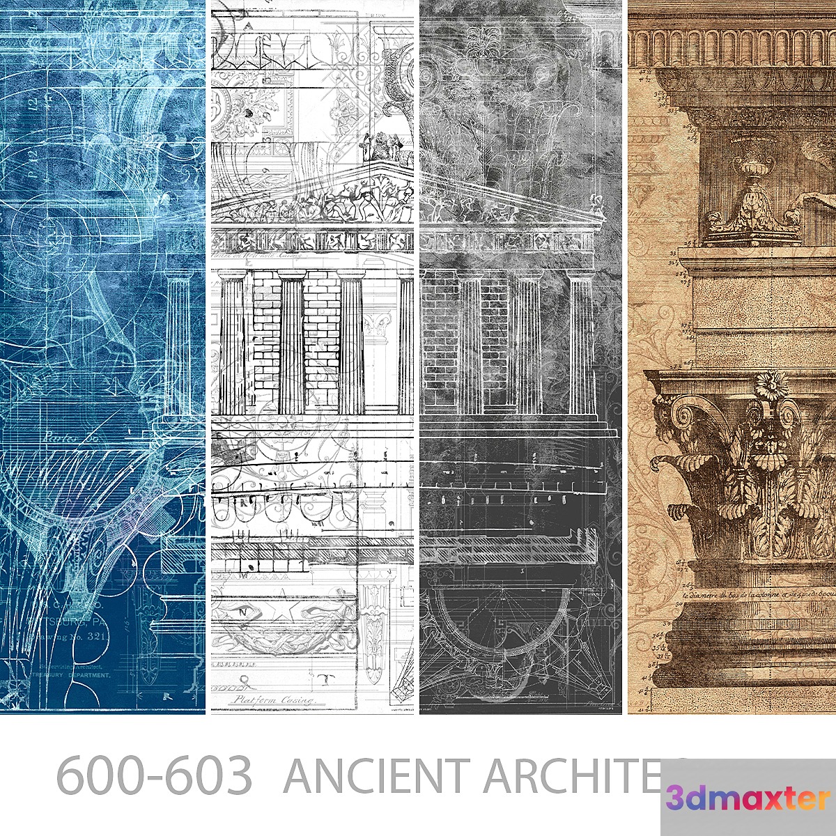 Wallpapers_Ancient architecture_Designer wallpapers_Panels_Photowall-paper_Fresco 3D Max