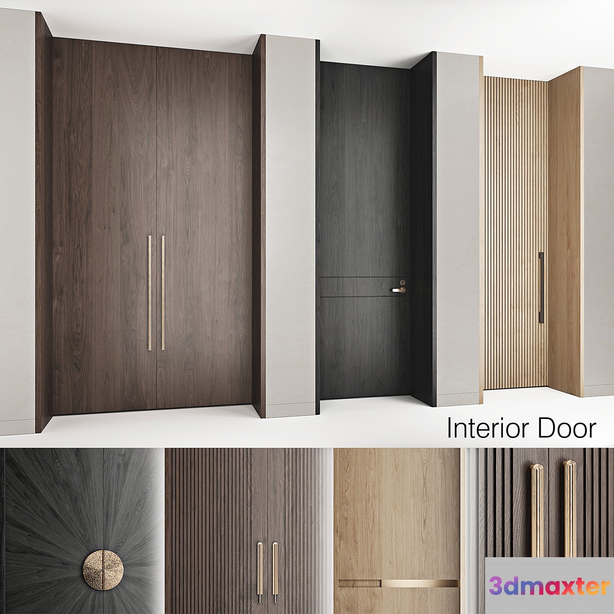 Interior Door 022 - No.2 3D Max