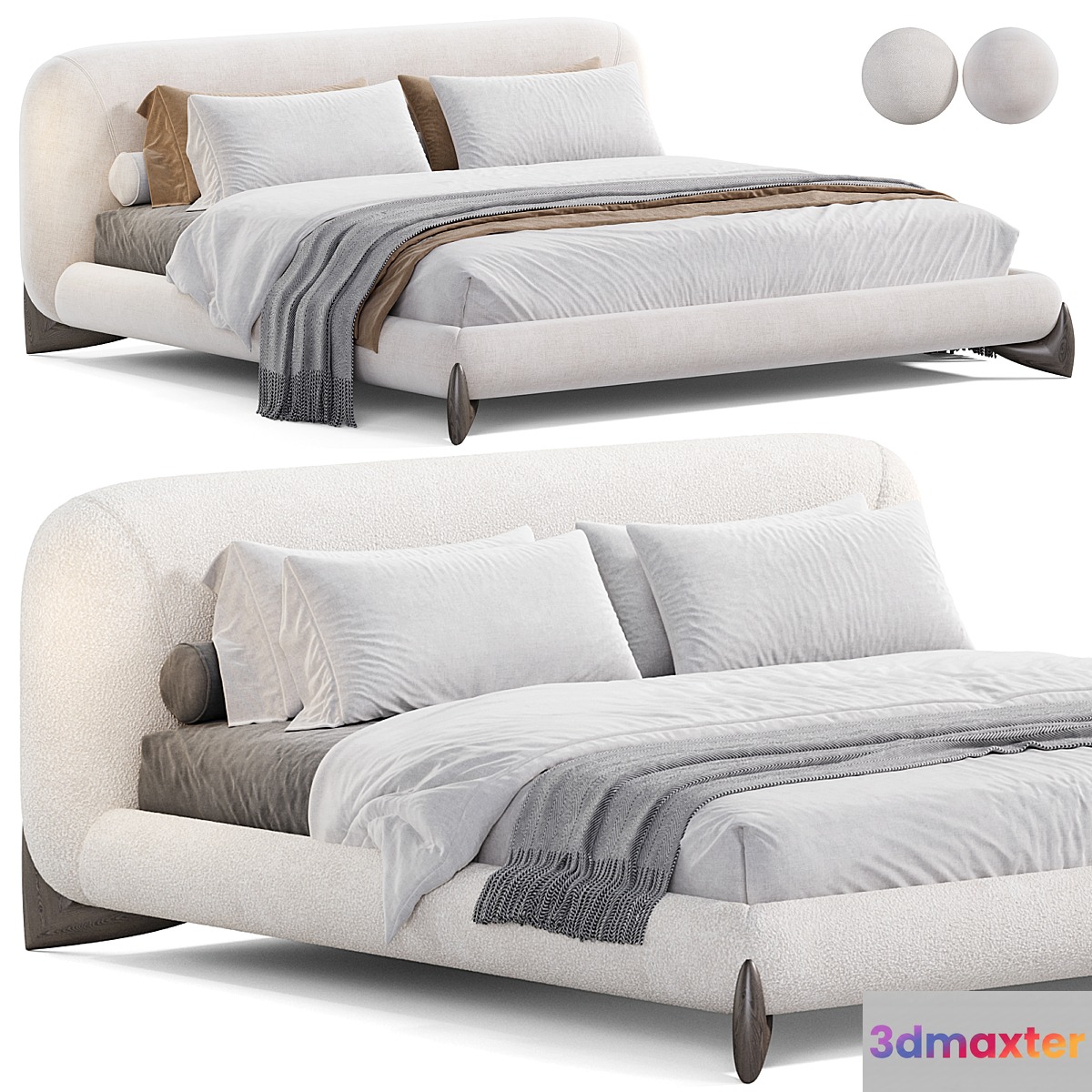 Porada Softbay Bed 3D Max