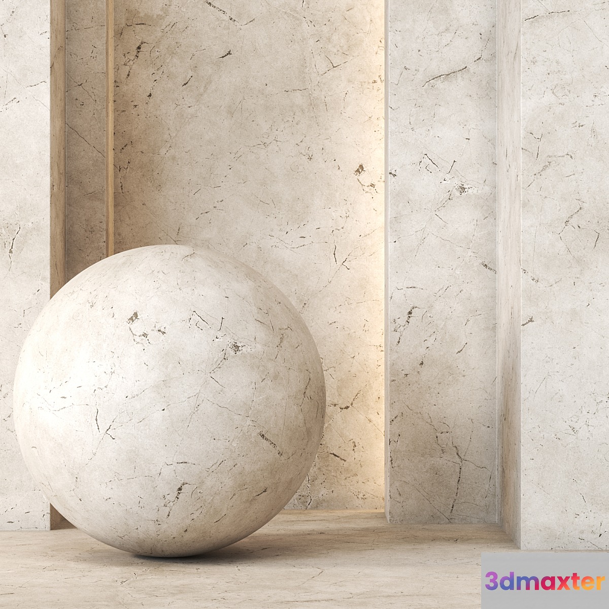 Travertine Texture 4K - Seamless - No.7