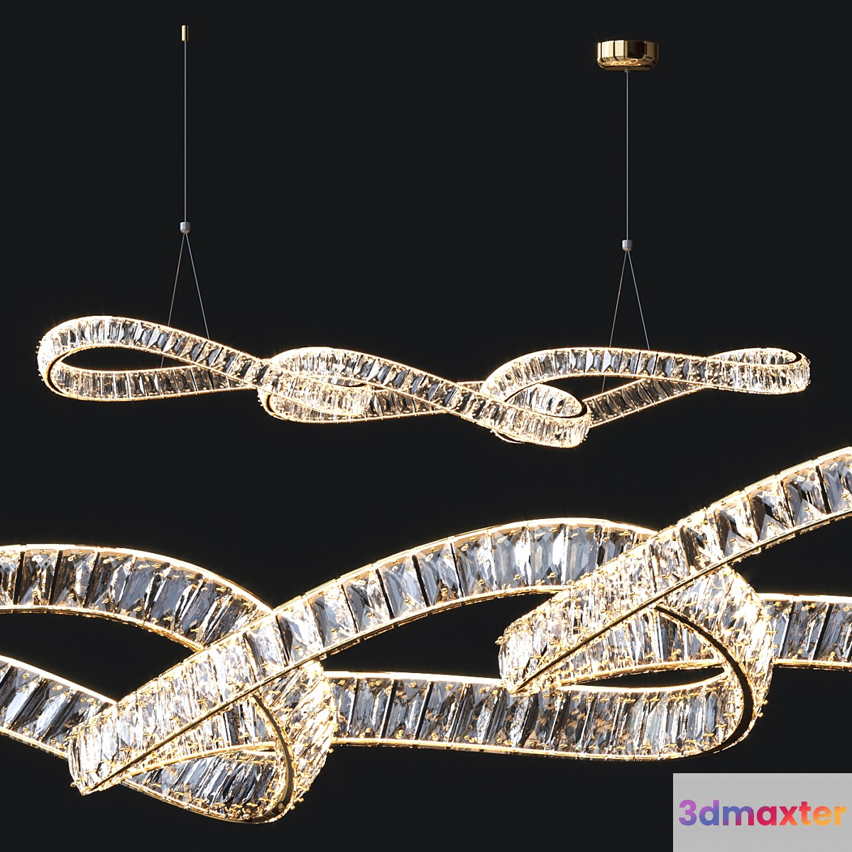 Crystal Linear Chandelier