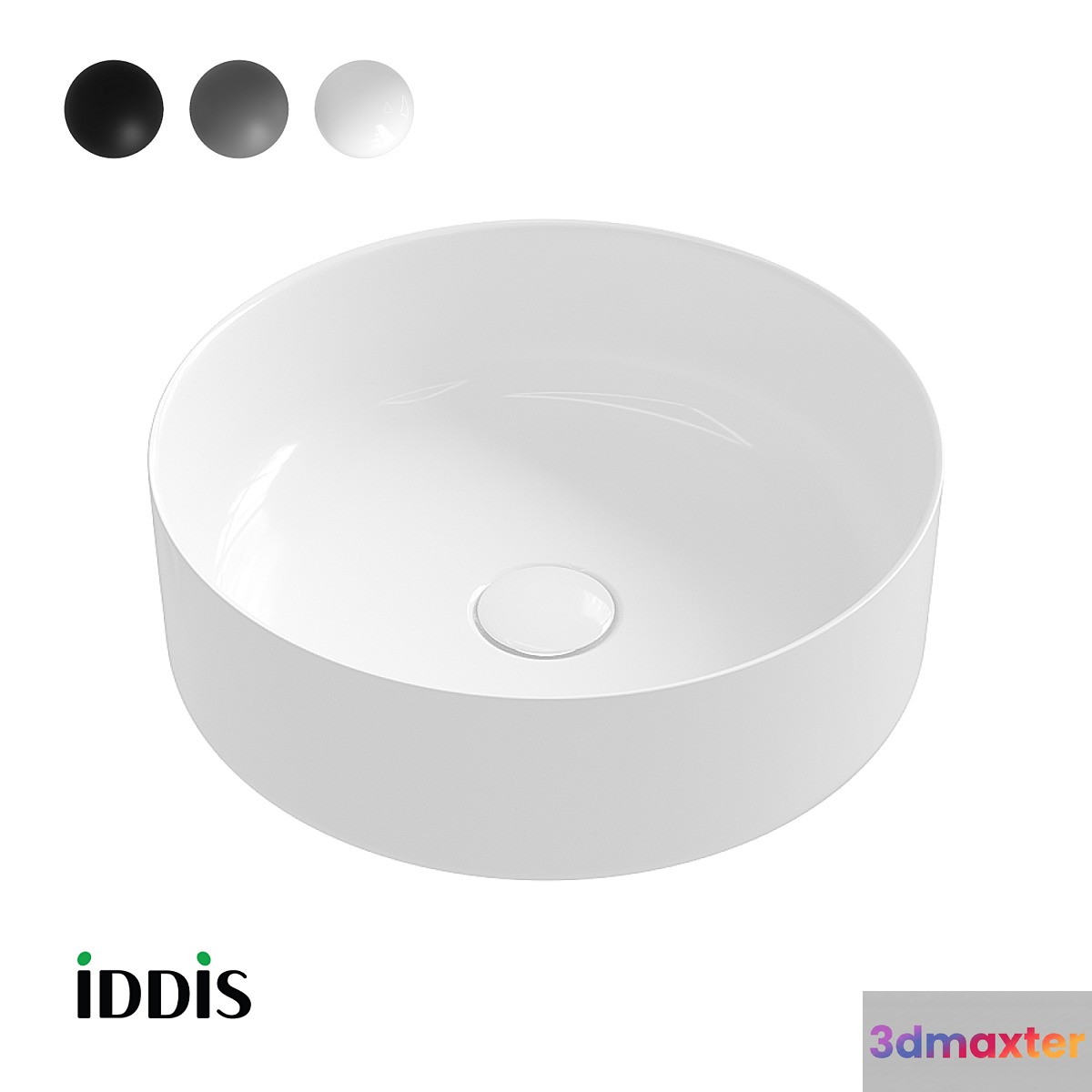 OM Surface-mounted glossy washbasin Ray IDDIS RAYWS03i27 3D Max