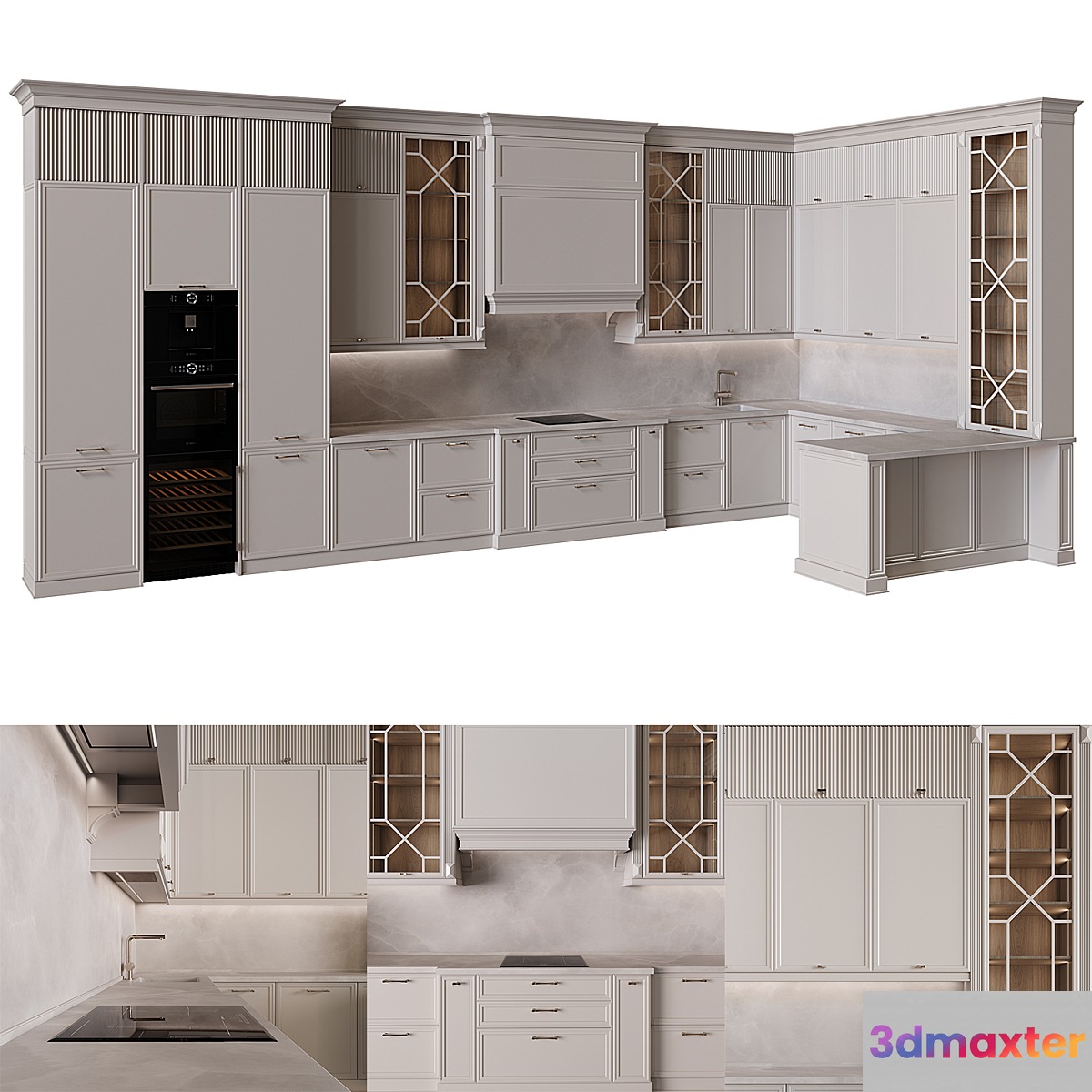 Neoclassical kitchen 32