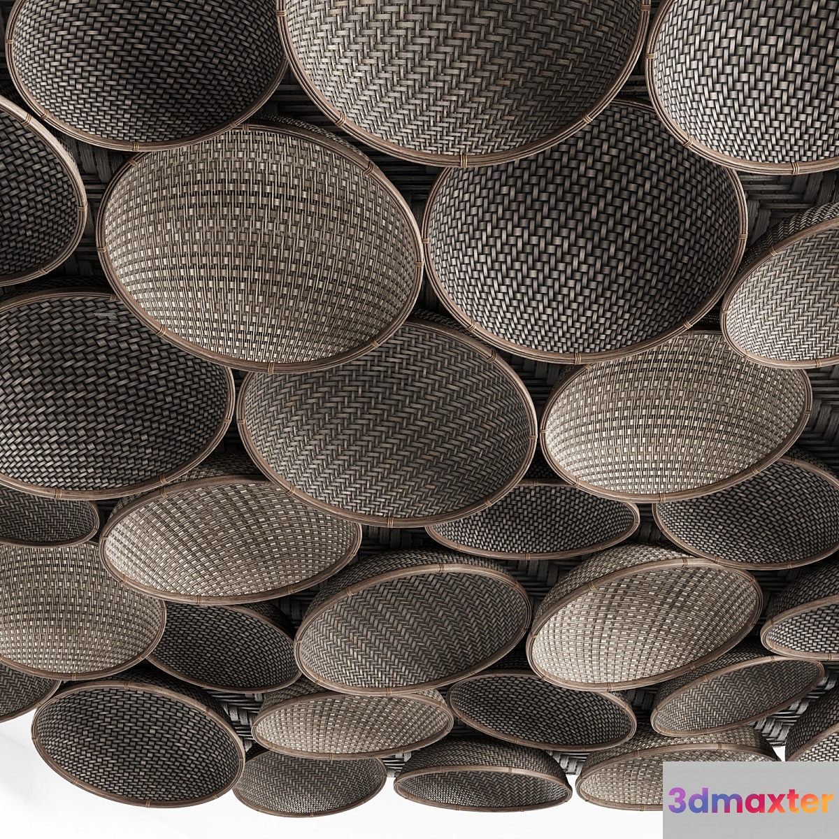 Decorative wicker ceiling 3D Max