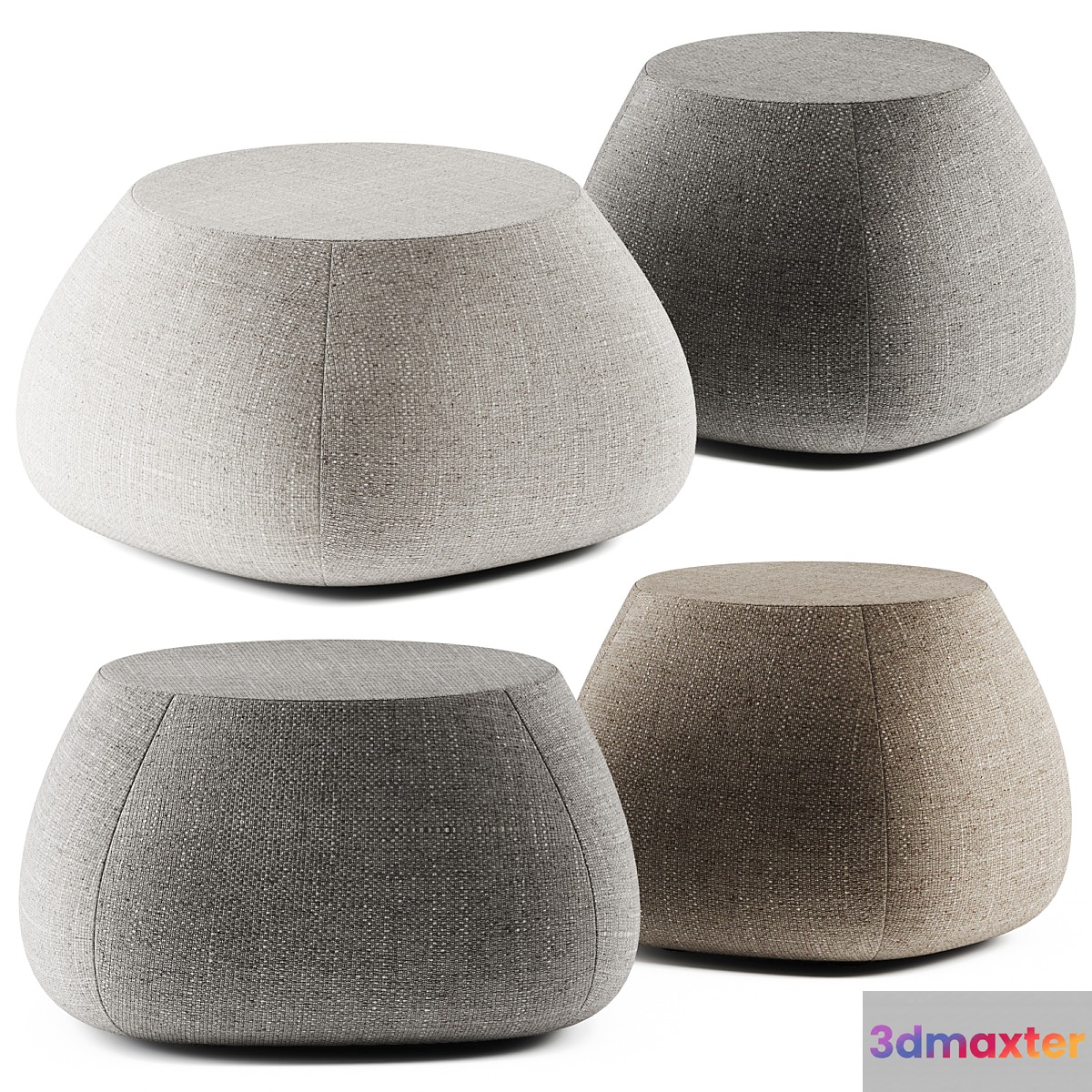 Fat Outdoor Pouf B&B Italia Outdoor 3D Max