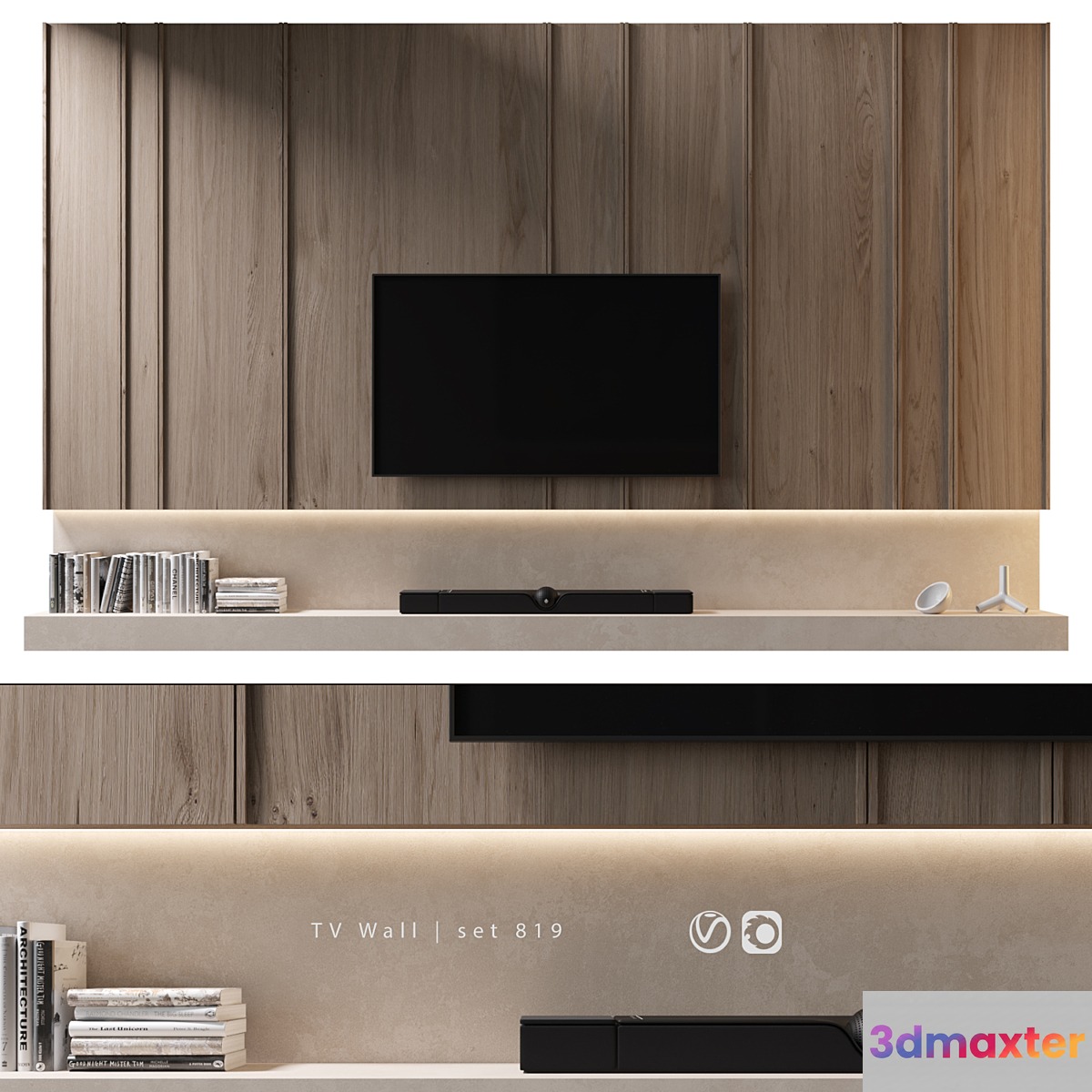 TV Wall | set 819 3D Max