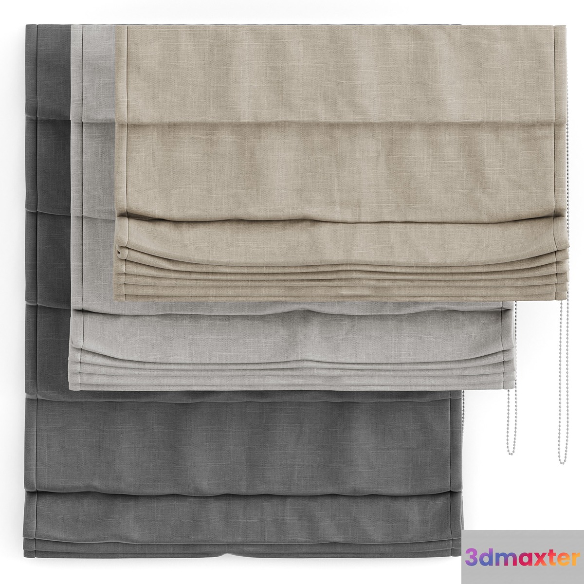 Roman curtain - No.2 3D Max