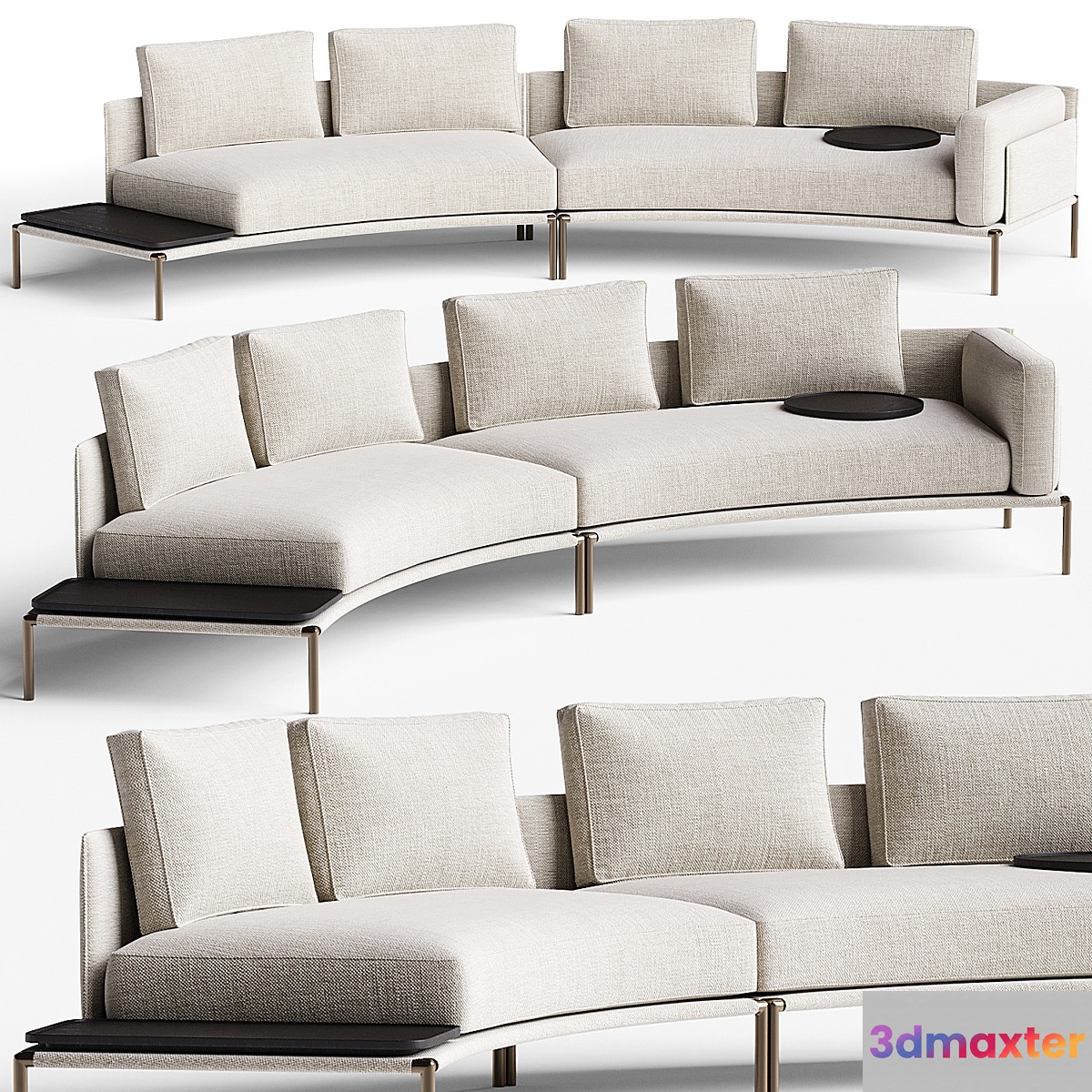 NOAH Curved sofa By Zanotta