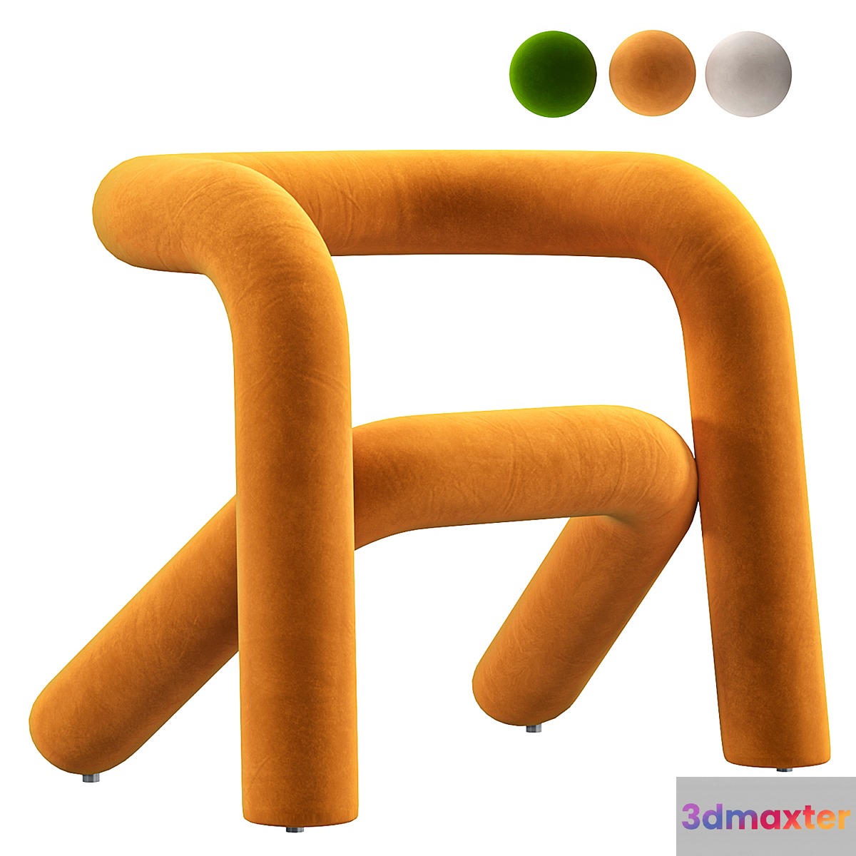 Extra arm bold chair 3D Max