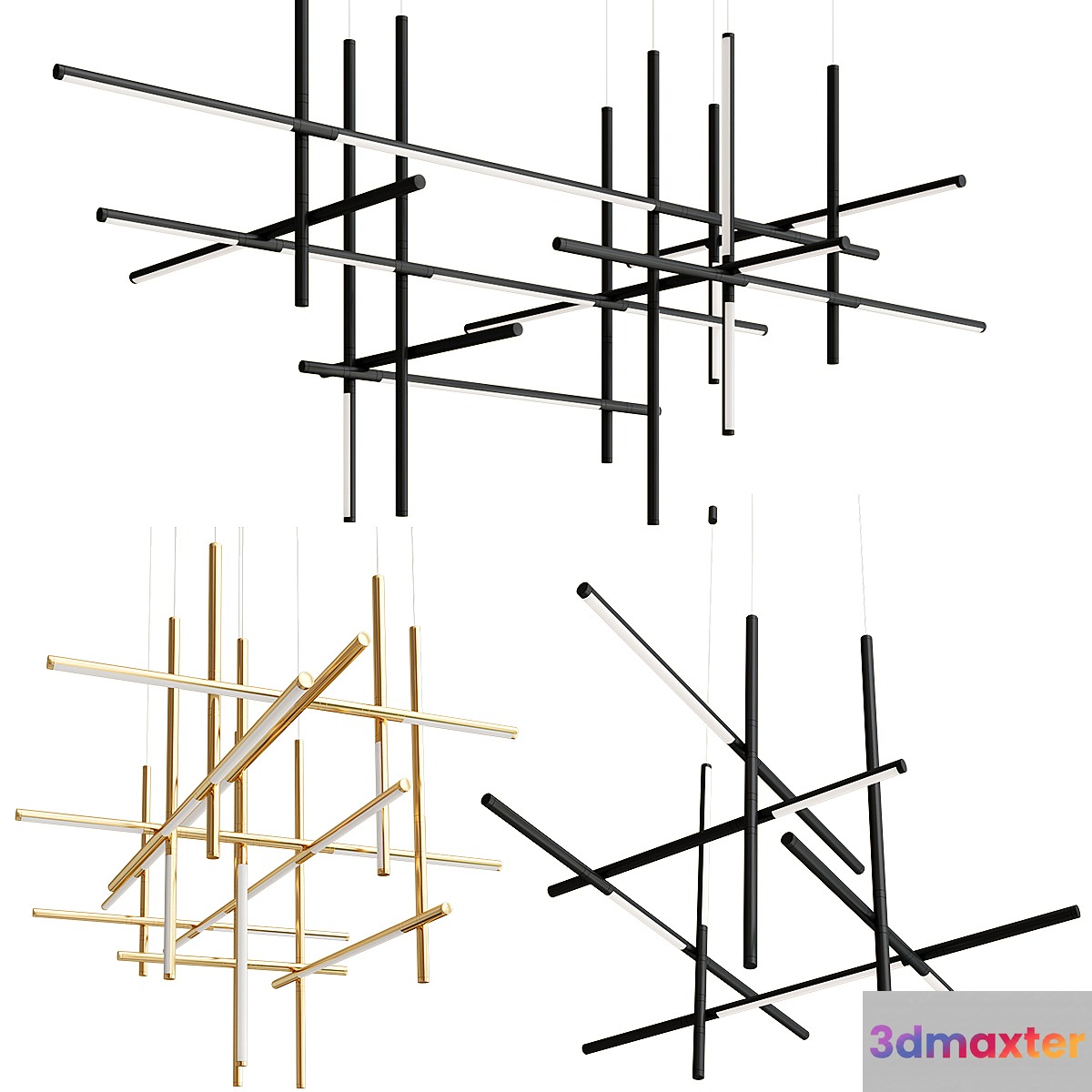 Labyrinth Intersections Chandelier - No.2